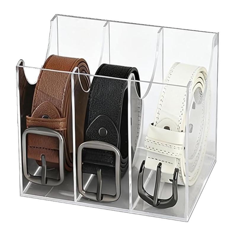 Acrylic Belt Case For Multiple Belt Organization Preventing Tangles And Saving Space In Closet 1390₽