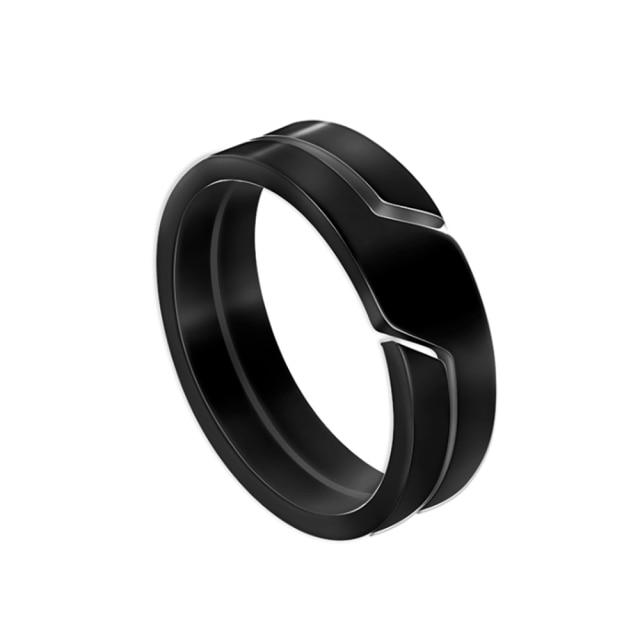 Stainless Steel Couple Rings Stylish Jewelry  Color Color Supernatural Cross Women 'S Men 'S Finger Ring Engagement Bridal Bridal Present Gift