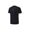 Fila Athletics Running Fitness Solid Color Crew Neck Knit Short Sleeve Raglan T-Shirt Men Tops Deep-Black A11M232101F-BK