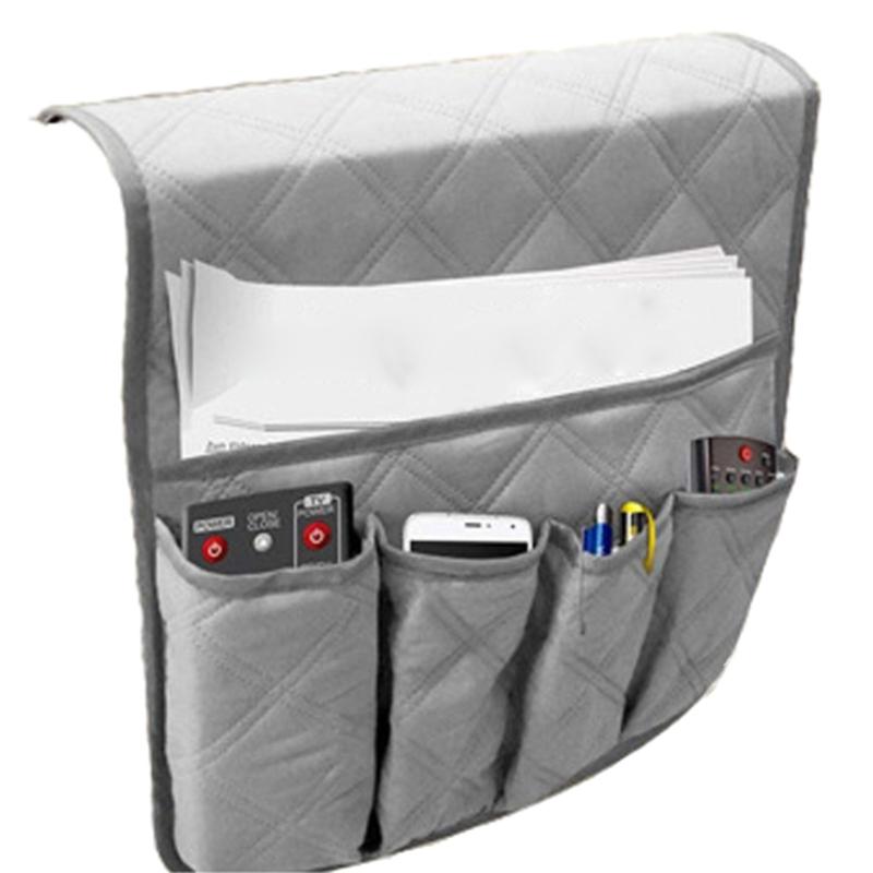 Sofa Armrest Pocket Fashion Bedside Pocket Table Side Pocket Newspaper Remote Control Sundry Storage Bag Phone Holder