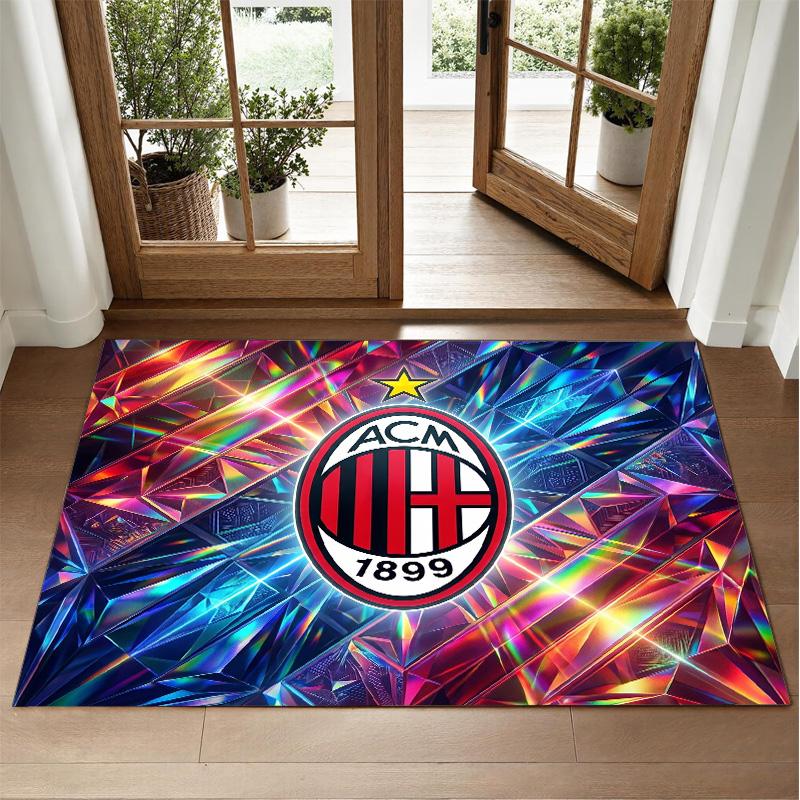 AC Milan Design Crystal Velvet Rug Soft Decorative Mat for Bedroom Entrance