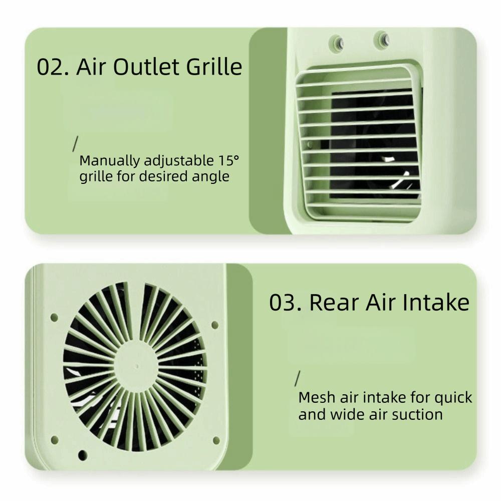 Dual Spray Portable Air Conditioner Ultrasonic Atomization USB Air Cooler  Office Humidification