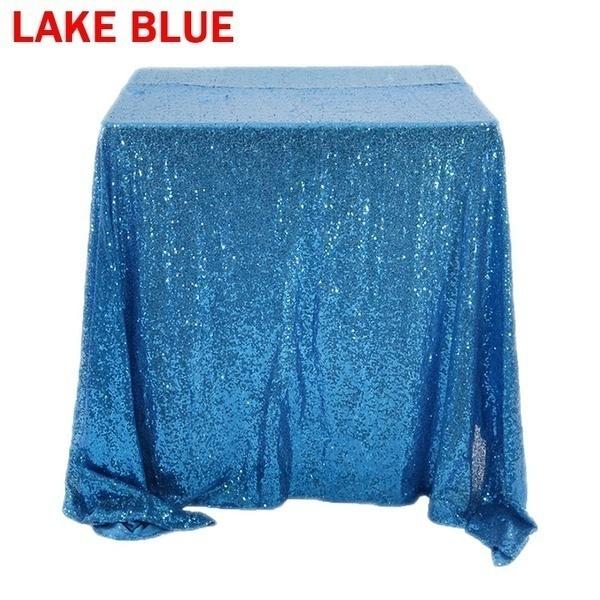 Glitter Square Rectangle Tablecloth Sequin Embroidered Tablecloth Wedding Sequins Tablecloth Party Tablecloth Halloween & Christmas Decoration