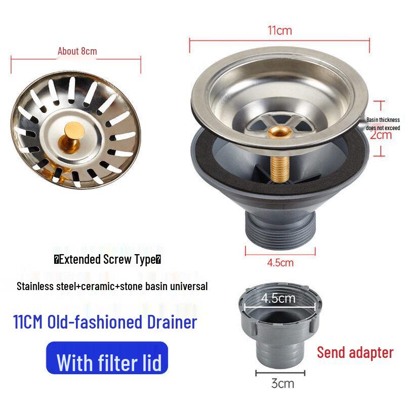 

Yi Pan Stainless Steel Old Style Sink Drainer Kit