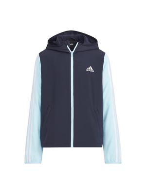 Adidas YG Color Block Wind Jacket, Legend Ink/Bliss Blue, Size 120