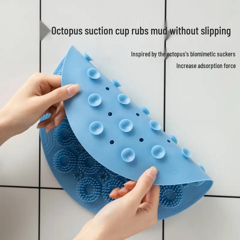 Silicone Back Scrubber with Suction Cups - Easy-to-Use Bath Brush for New Users
