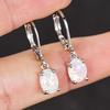 Huitan Imitation Opal Women Drop Earrings Simple Elegant Style Party Wedding Lady Fashion Accessories Versatile Jewelry GiftGood product