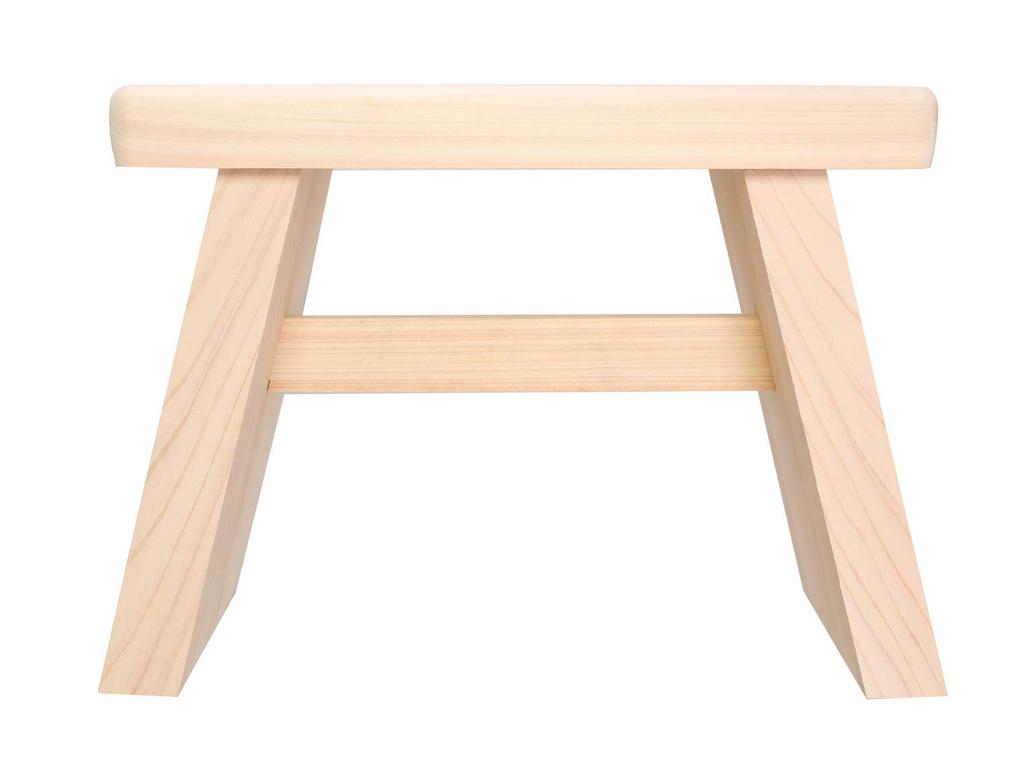Hocker für die Badewanne aus Holz, 23 cm hoch, aus Zypresse (hinoki), hergestellt in Japan, Produktnummer 194121