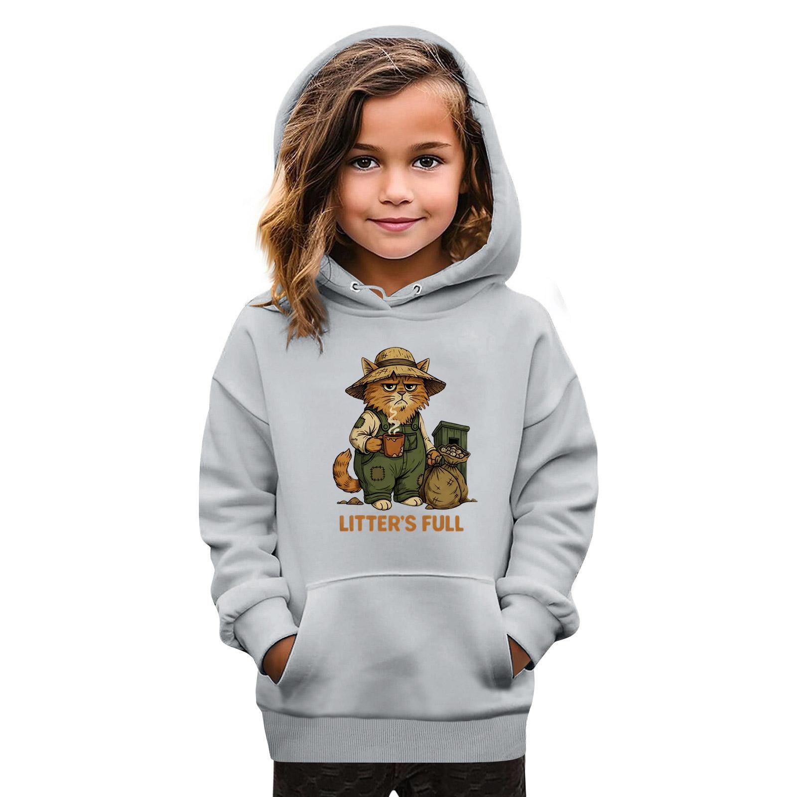 

Толстовки для девочек-подростков, толстовки с длинным рукавом, пуловер с завязками, симпатичная толстовка большого размера 140