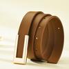 Women'S Thin Belt Casual Smooth Buckle Belt Women'S Decoration With Suit Pants Dress Jeans
