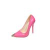 Fashion New Rivet Patent Leather Shallow Mouth High Heels Stiletto Women's Sexy Pointed Toe Large Size Single Shoes
