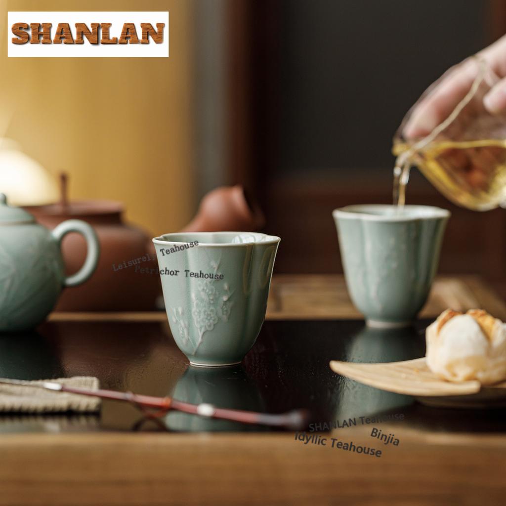 80ml Banana Moonlit Relief Teacup Traditional Tea Bowl Cute Cup Tea-tasting Personal Cup Chazhan Master Cups for Tea Ornaments
