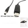 USB boost strømkabel DC 5V til 9V 8.4V 12V 12.6V 8pin hann 3.5mm 4.0x1.7mm jack Step UP Modul Konverter kontakt Adapter plugg