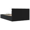 Hydraulic Storage Bed with LED Lighting Faux Leather 140x200 cm