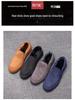 Men's Winter Fleece-Lined Canvas Loafers - Slip-On, Warm Casual Shoes