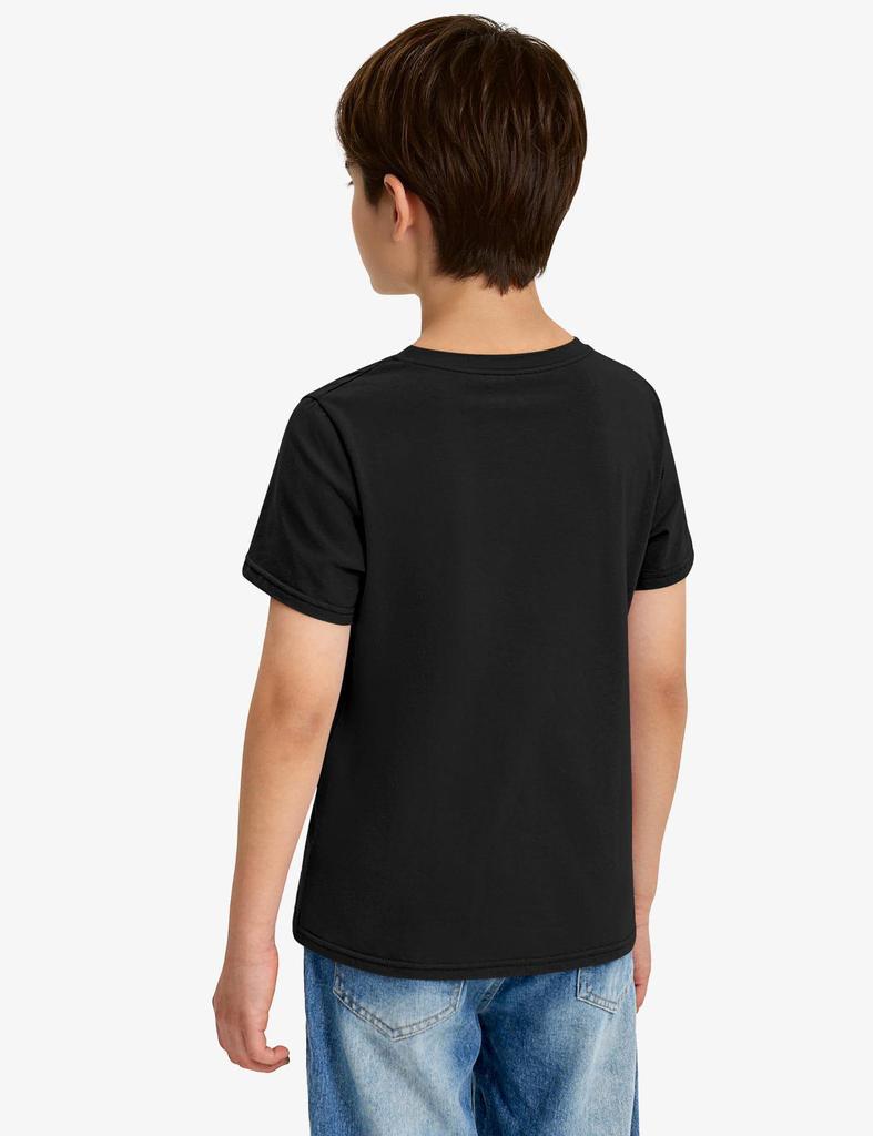 180g Pure Cotton Unisex Parent-Child T-Shirt with Printed Logo - Kids' Short Sleeve Tee