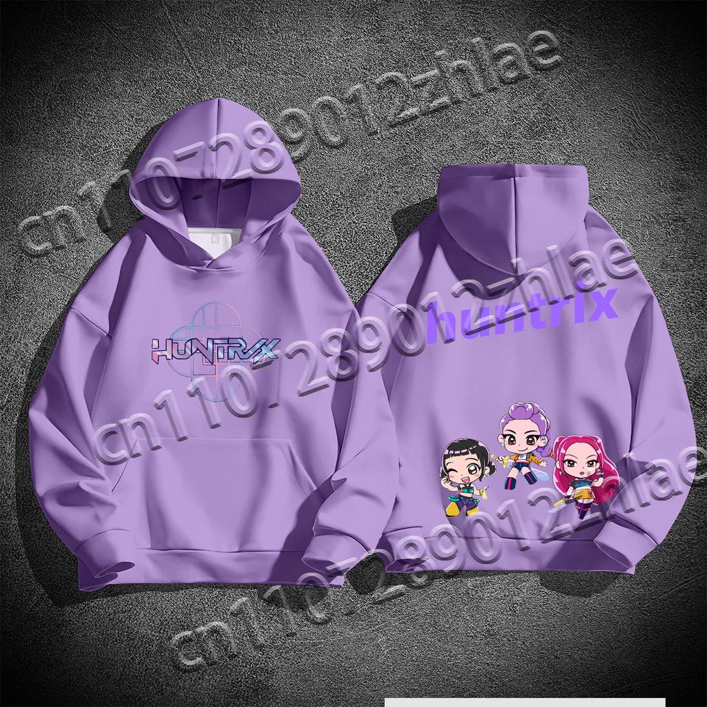 New Kpop Demon Hunter Best Selling  High Quality Flannelette Adult Sweater Loose Comfortable Quick Drying Adult Hooded Sweater