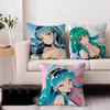 UruseiS Anime Y-Yatsura Büro Kissenbezug Auto Kissenbezug 45x45CM Lendenkissenbezug Sofakissenbezug