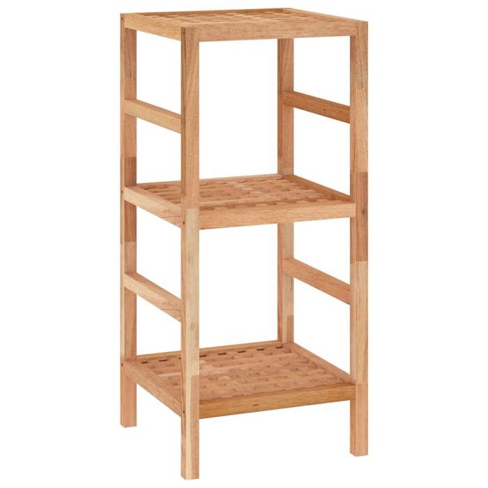 VidaXL Bathroom Shelf 35.5x35.5x79 Cm Solid Walnut Wood 350363