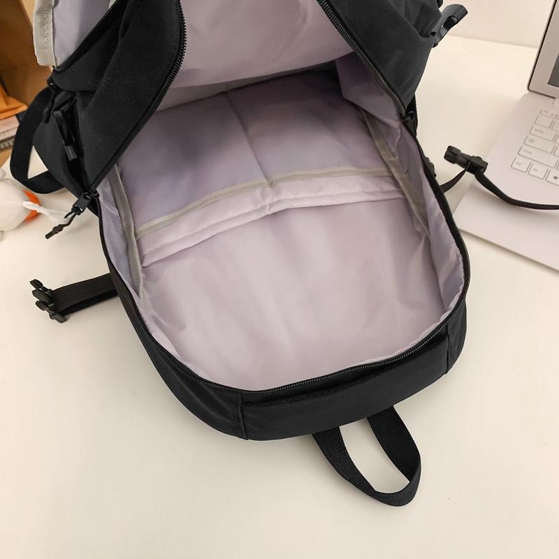 Male Large Capacity Backpack Female Middle School Student Schoolbag Unisex Travel Backpack