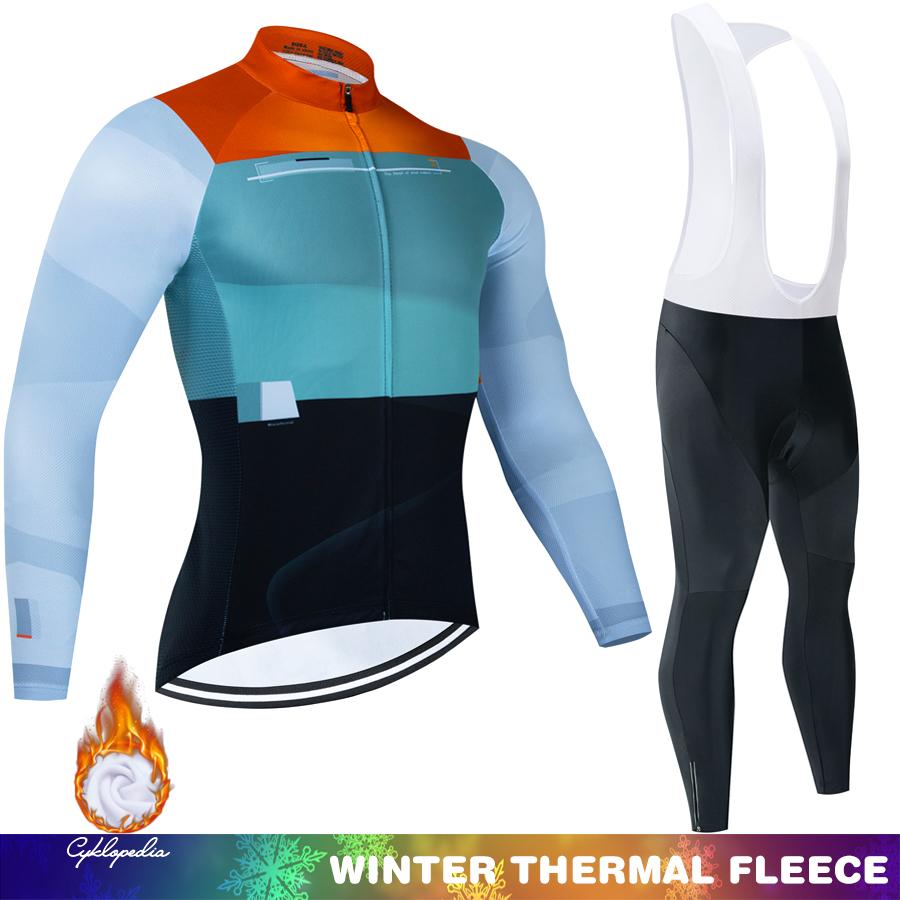 Thermal Cycling Jersey Men Men's Outfit Uniform Man Winter Fleece Road Bicycle Bike Set Clothing 2025 Bicycles Mountain Bikes