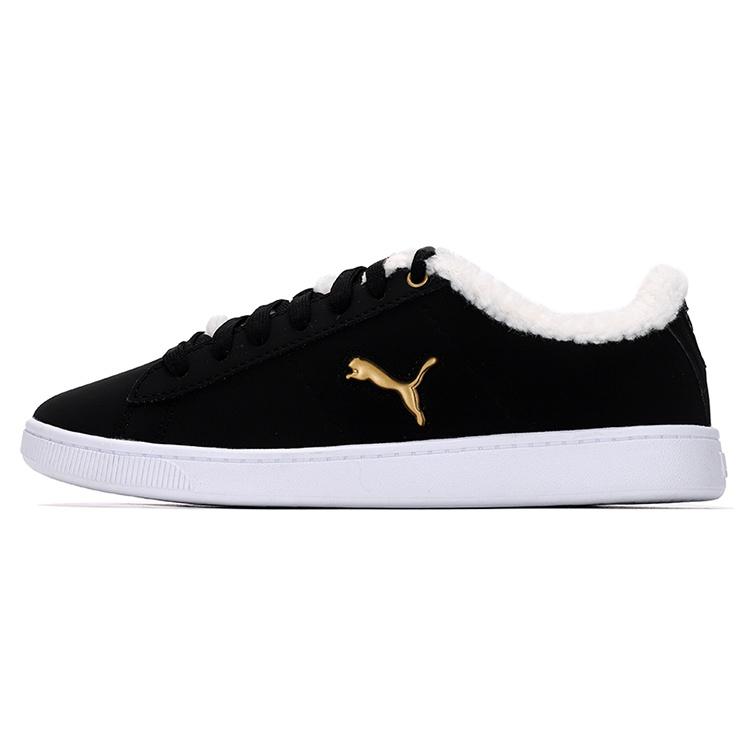 (WMNS) PUMA Vikky v2 Cat Teddy Sneakers Black Women s 381090-01 EU 36