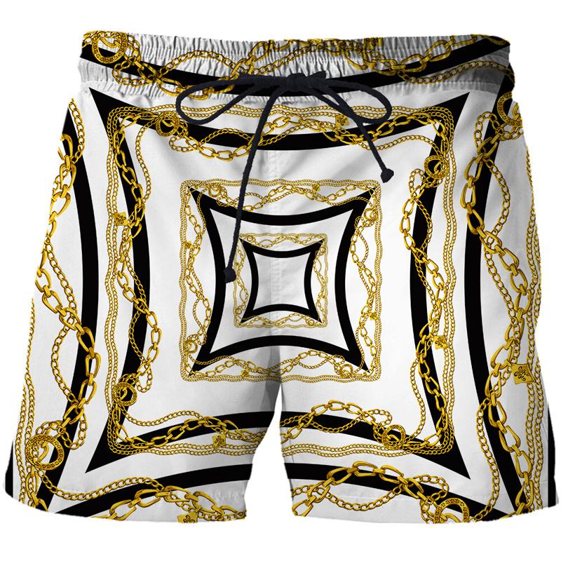 

3D Printing Luxury Beach Shorts Pants Men Hawaii Vacation Essentials Swim Trunks Casual Gym Surf Swimsuit Kids Board Ice Shorts 5XL