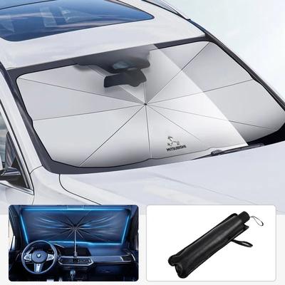 For Outlander Pajero Asx Lancer Evolution X L200 Ralliart Colt Car Foldable Windshield Block Heat Sun Shade Umbrella