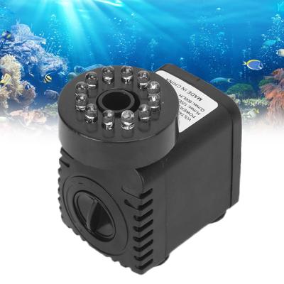 Submersible Fountain Pump With LED Light   Light for Water Feature Aquarium Fish   Home Decoration Fountain