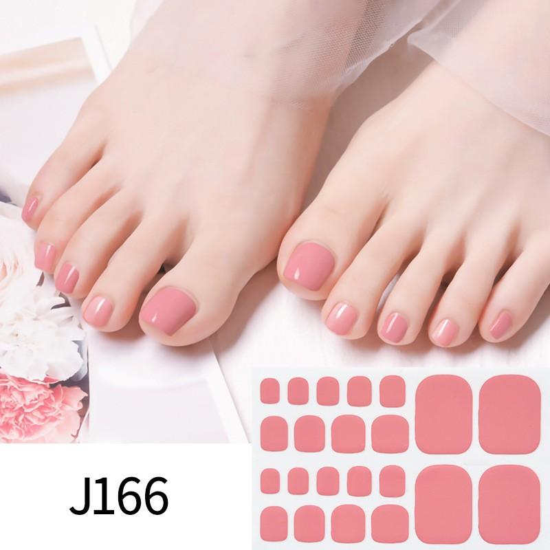 Solid-color Toenail Stickers, Macarons, Full-toe Toenail Stickers, Mixed Nail Plates, Starry Nail Art