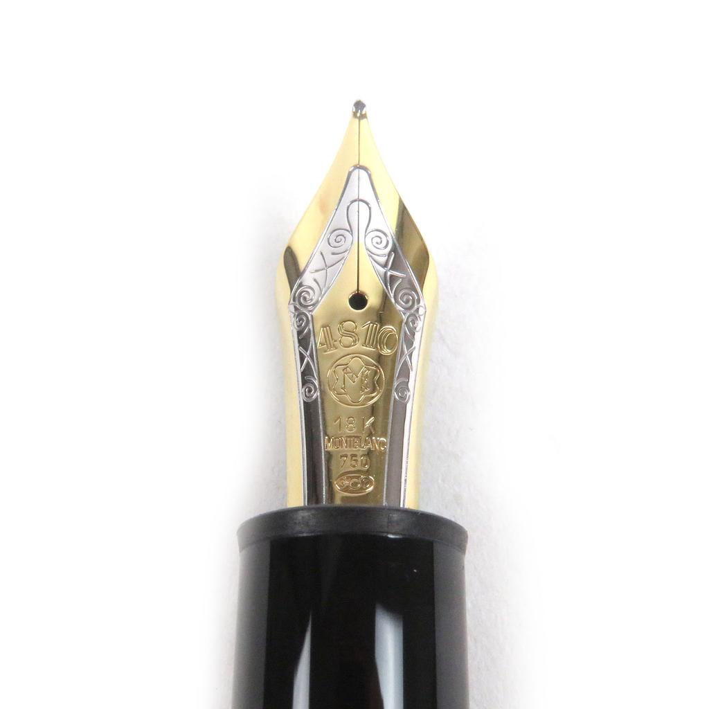 Excellent MONTBLANC Fountain Pen Meisterstück 149 Cap Type Black Gold 18K Mens Used