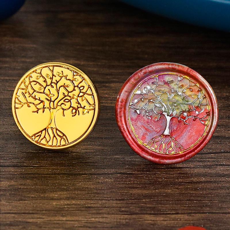 Eco-Friendly Zinc Alloy Retro Wax Seal Head with Color-Preserving Electroplating