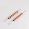 2-Pack Set Pear Wood Handle Coffee Art Needle Coffee Drawing Tool  Professional Barista Use
