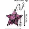 Moroccan Star Hanging Candle Holder – Colorful Lantern for Home & Bar Decor