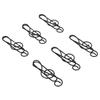 100 Pcs Note Paper Clip Black Creative Cute Music Wire Bookmark Paper Clamp Compact Portable for File Classification