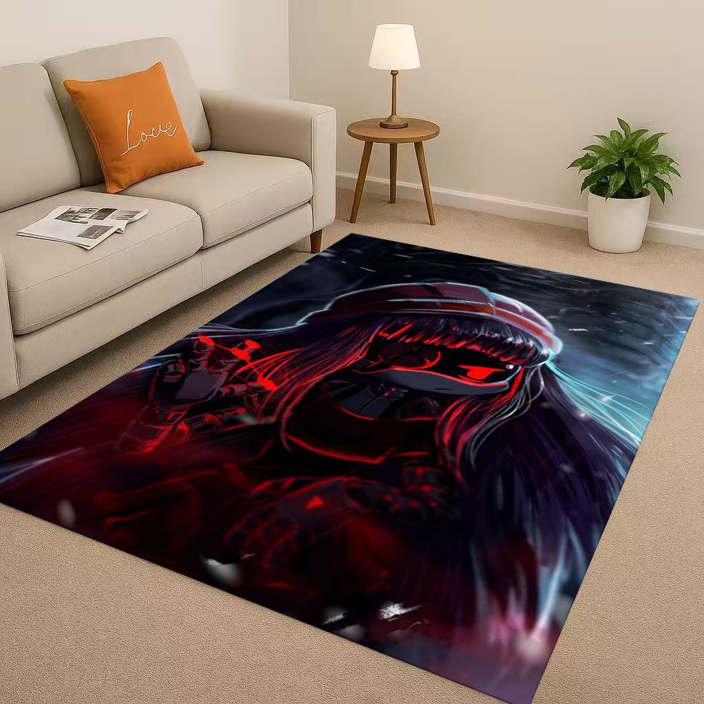 HD Cartoon Murder Drones V Uzi Robot Living Room Non Slip Area Rug Soft Carpet for Bedroom Playroom Sofa,Easy Clean Home Doormat