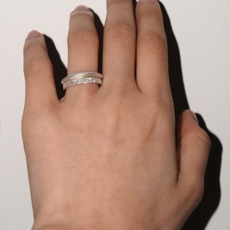 OURPIERRE GRANITO RING SILVER