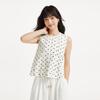 Hotwind Women's Polka Dot Sleeveless Shirt