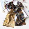 Double Layer Walnut Flower Pure Silk Long Neck Scarf Women Mulberry Silk Scarf Versatile Multi-function Long Scarf