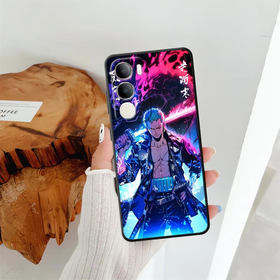 Phone Cover Case for Vivo Y52S Y93 Y71 Y91 Y75 Y81 Y50 Y95 Y51S Y78 V27 V21E V23 V25 V30 V29 Y53S Cool Zoro Anime