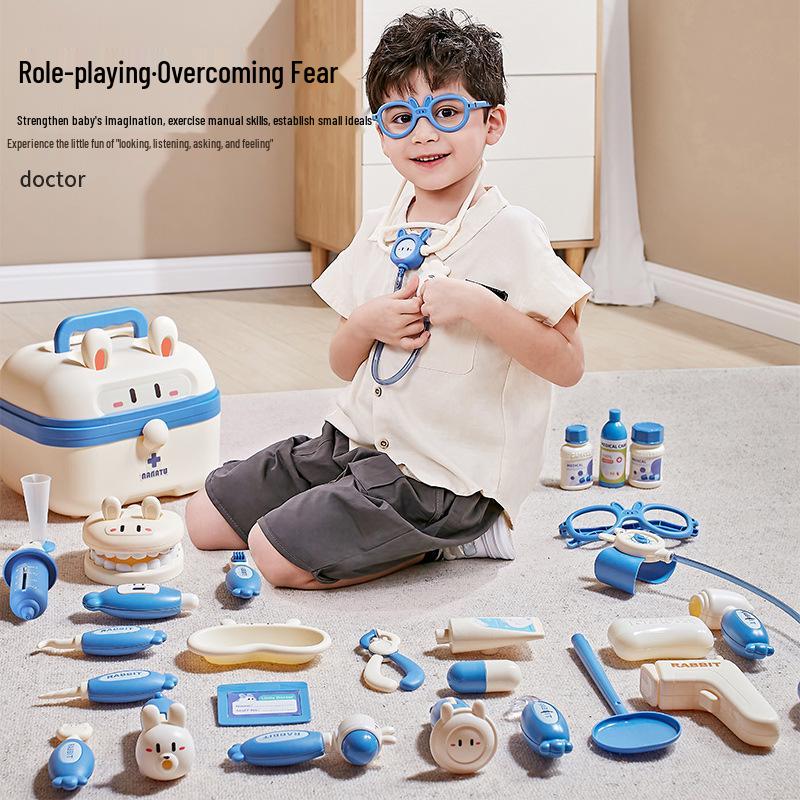 Nana Rabbit Doctor Play Set: Educational Toy Suitcase for Kids
