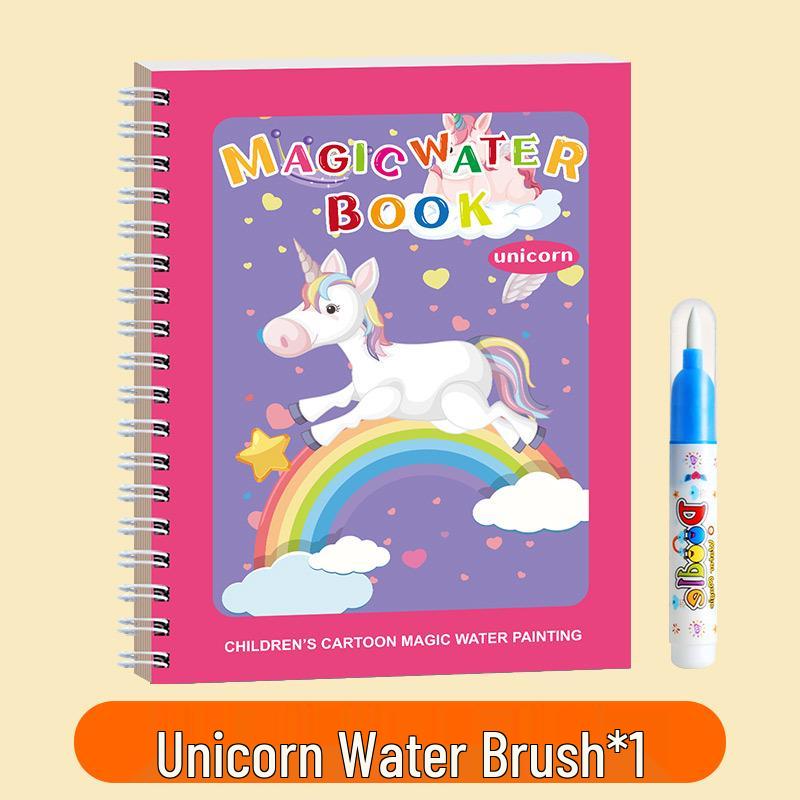 Children's Water Drawing & Sticker Book - Educational Graffiti Painting Album