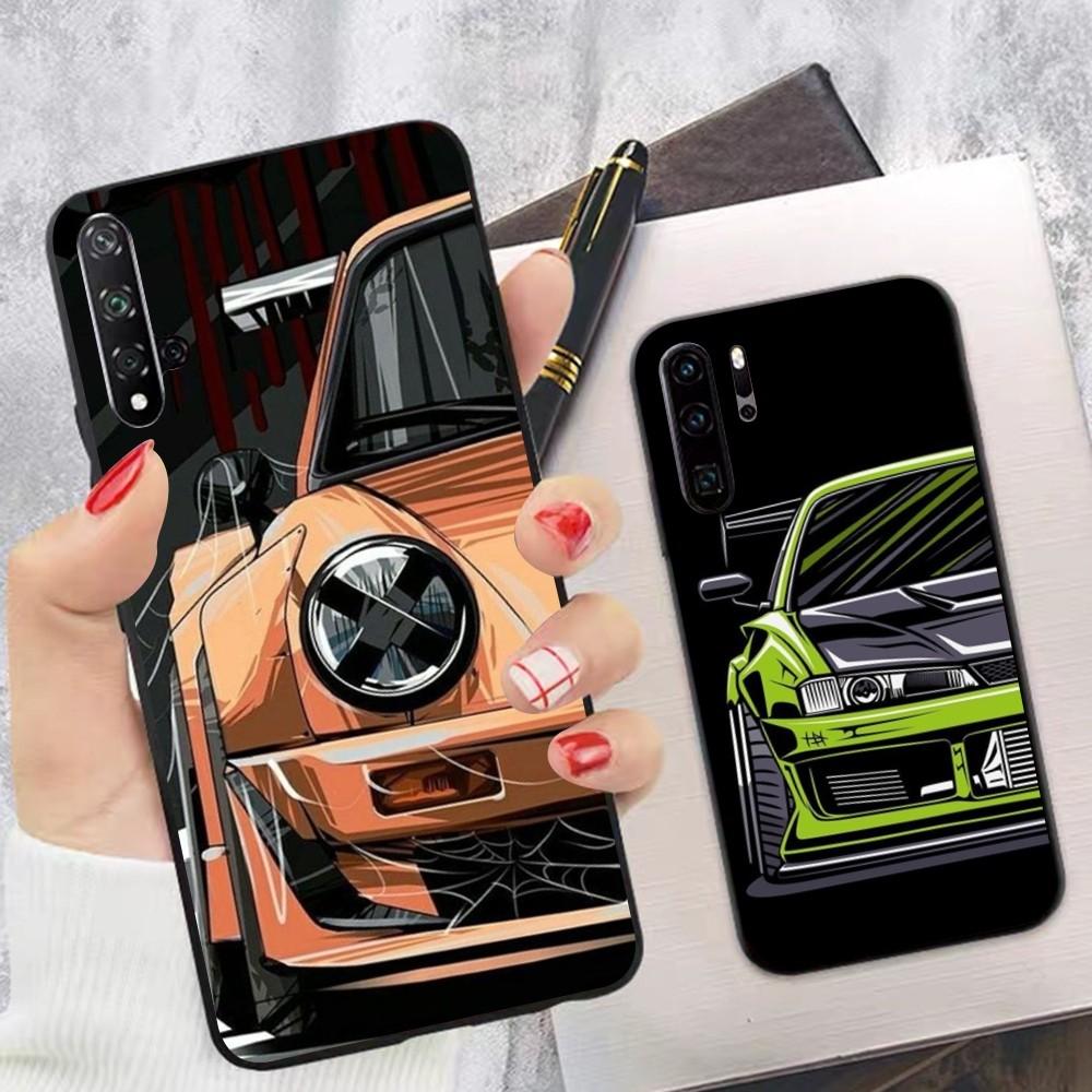 

Чехол для телефона с изображением японских спортивных автомобилей JDM для Huawei P 8 9 10 20 30 40 50 Pro Lite Psmart Honor 10 Lite 70 Mate 20lite