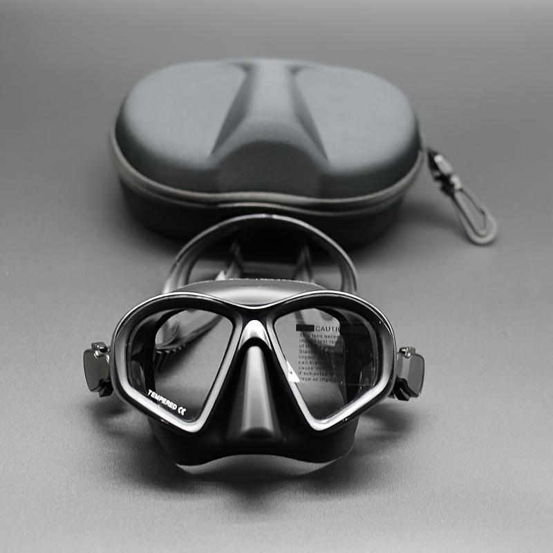 1PCS Tempered Glass Diving Mask High-definition Waterproof and Anti Fog Goggles for Snorkeling and Scuba Diving - Camera Holder