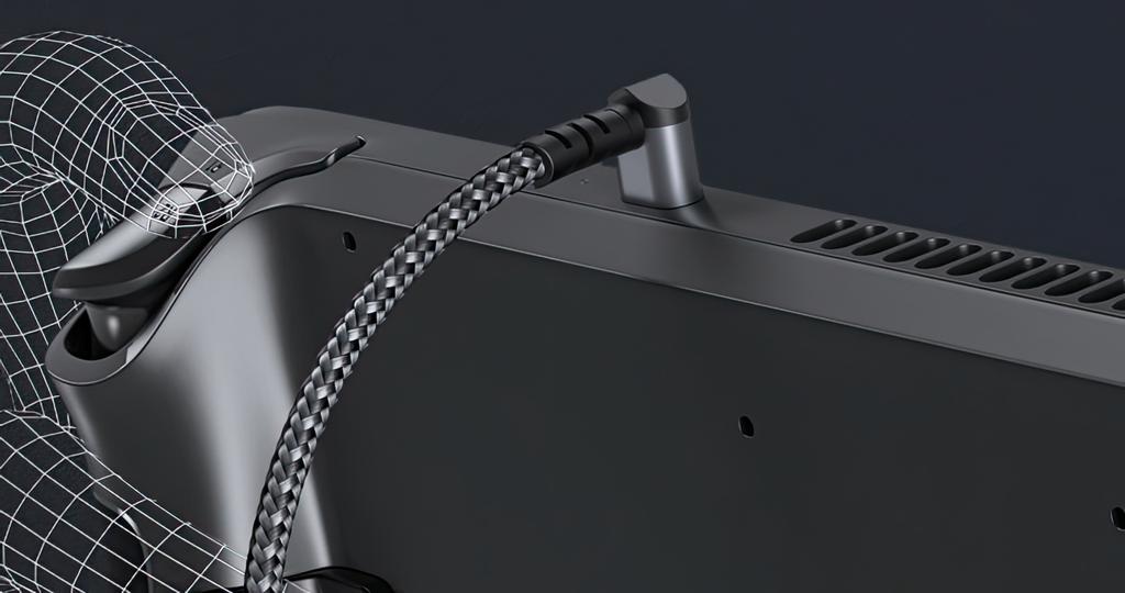 JSAUX 90 Degree Angled USB C - USB C 60W Steam Deck Cable