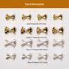 50x Bow Nail Charms French Style Bowknot Nails Art Charms Jewels Supplies Alloy Nails Art Decorations for Acrylic Nails