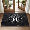 Villarreal FC Design Crystal Velvet Rug Soft Decorative Mat for Bedroom Entrance