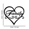 Metal Heart Wall Art Sculpture Decorative Home Decor Abstract Design Gift for Music Lovers Family Reusable