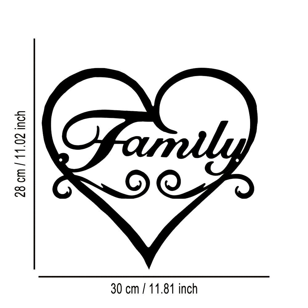 Металлическое сердце Настенное искусство Скульптура Декор для дома Абстрактный дизайн Подарок для любителей музыки Семья Многоразовый