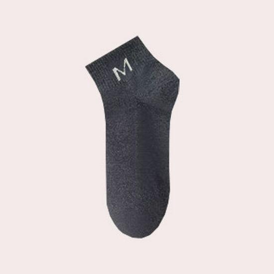 Herrstrumpor sommar, lätta, andningsbara bomullsstrumpor - Luktavvisande, fuktabsorberande, trendig nätdesign för vår och höst